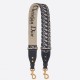 Replica Tracolla Dior con Anello Ricamo Obliquo Blu