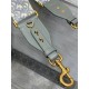 Replica Tracolla Dior con Anello Ricamo Obliquo Grigio