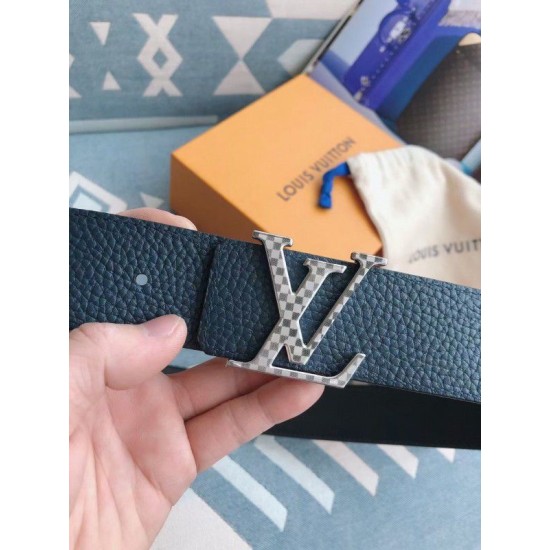 Replica Cintura reversibile Damier LV 40MM argento M0336V