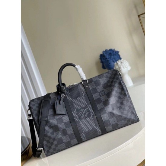 Replica Keepall Bandouliere 50 Damier Graphite 3D N50016 Replica Keepall Bandouliere 50 Damier Graphite 3D N50016