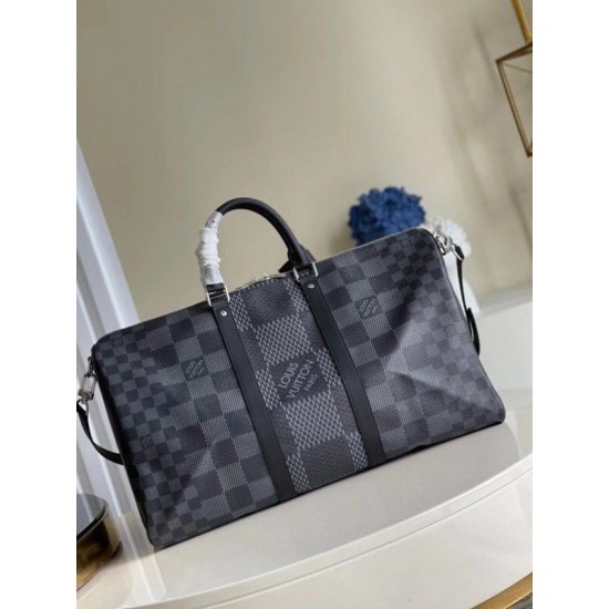 Replica Keepall Bandouliere 50 Damier Graphite 3D N50016 Replica Keepall Bandouliere 50 Damier Graphite 3D N50016