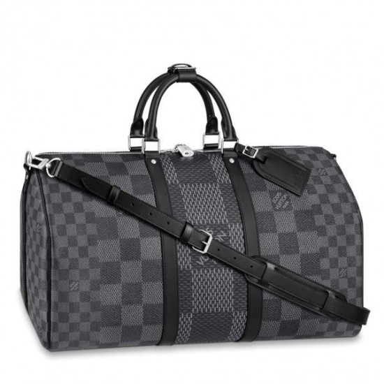 Replica Keepall Bandouliere 50 Damier Graphite 3D N50016 Replica Keepall Bandouliere 50 Damier Graphite 3D N50016
