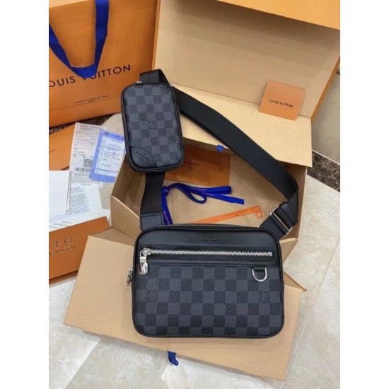 Replica Scott Messenger Bag Damier Graphite N50018