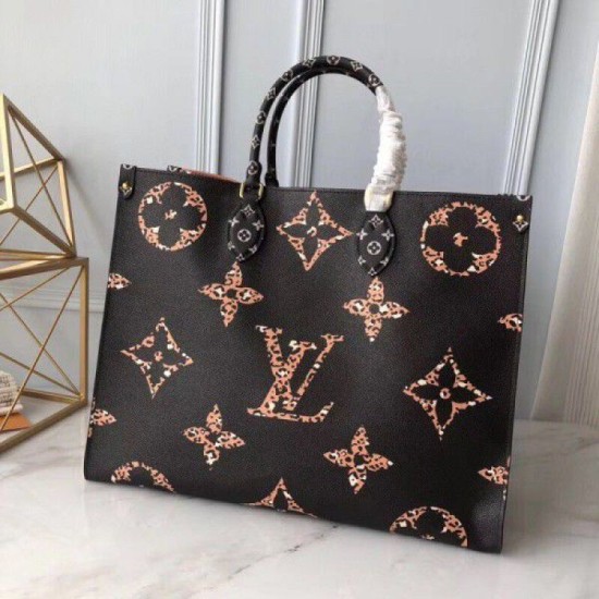 Replica Onthego Monogram Jungle Leopard Zebra M44674