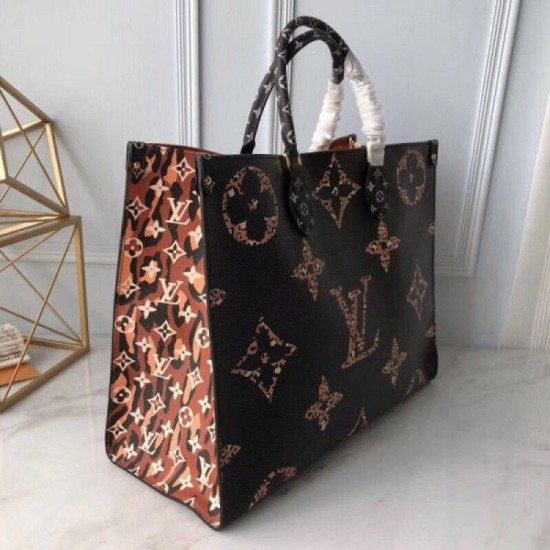 Replica Onthego Monogram Jungle Leopard Zebra M44674