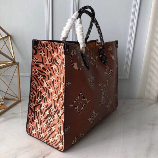 Replica Onthego Monogram Jungle Leopard Zebra M44674