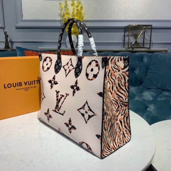 Replica Onthego Monogram Jungle Leopard Zebra M44675