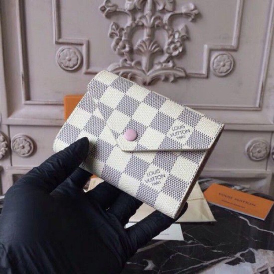 Replica Portafoglio Victorine Damier Azur N64022