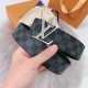 Replica LV Initiales 40MM Cintura reversibile Damier Graphite M0213Q