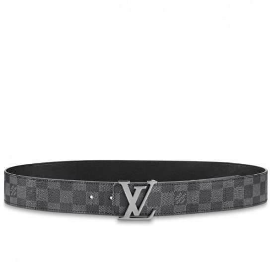 Replica LV Initiales 40MM Cintura reversibile Damier Graphite M0213Q