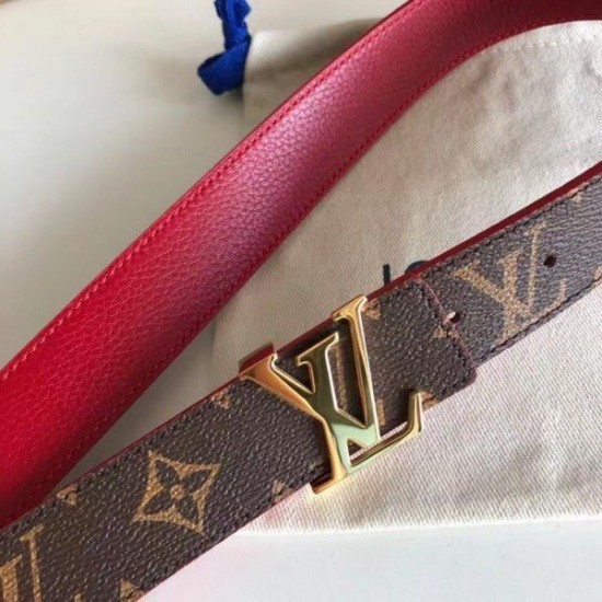 Replica LV Initiales Cintura reversibile da 30 mm con monogramma M0218W