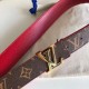 Replica LV Initiales Cintura reversibile da 30 mm con monogramma M0218W