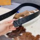 Replica LV Shape 40mm Cintura Monogram Shadow M0220V