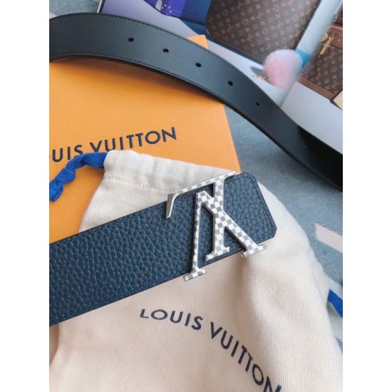 Replica Cintura reversibile Damier LV 40MM argento M0336V