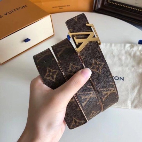 Replica LV Initiales 30MM Cintura reversibile Monogram M0423W