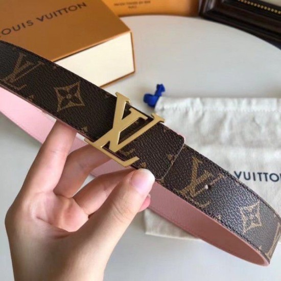 Replica LV Initiales 30MM Cintura reversibile Monogram M9052U