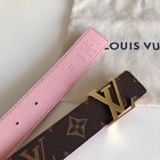 Replica LV Initiales 30MM Cintura reversibile Monogram M9052U