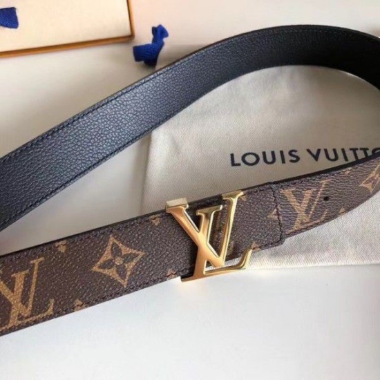 Replica LV Initiales 30MM Cintura reversibile Monogram M9453T