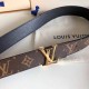Replica LV Initiales 30MM Cintura reversibile Monogram M9453T