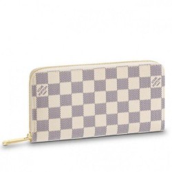 Replica Portafoglio Zippy Damier Azur Canvas N41660