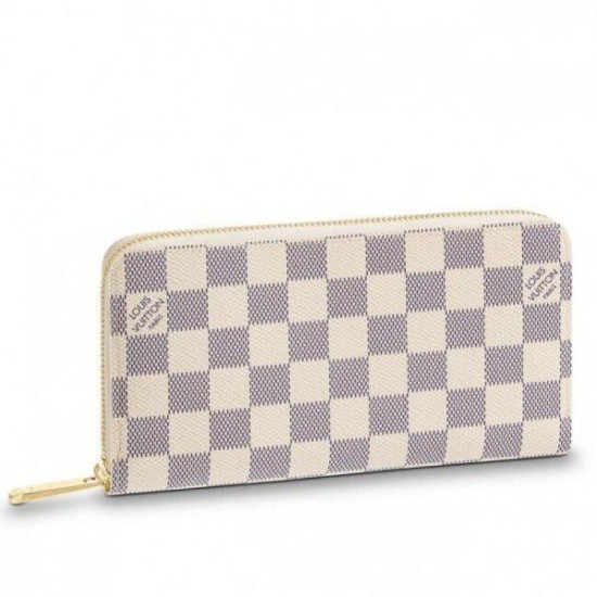 Replica Portafoglio Zippy Damier Azur Canvas N41660