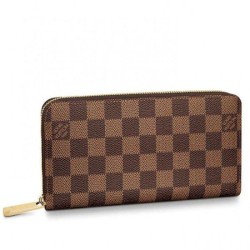 Replica Portafoglio Zippy Damier Ebene Canvas N41661