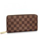 Replica Portafoglio Zippy Damier Ebene Canvas N41661