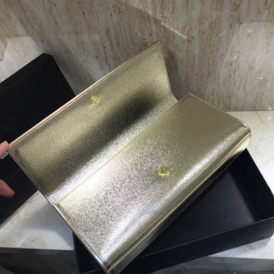Replica YSL Saint Laurent Classic Clutch Gold