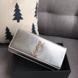 Replica Clutch YSL Saint Laurent Classic Argento