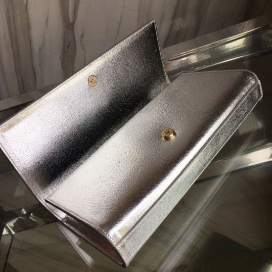 Replica Clutch YSL Saint Laurent Classic Argento