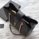 Replica Borsa shopping YSL Saint Laurent Pelle di vitello Nera
