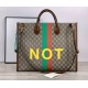 Replica Borsa tote grande con stampa 630353 marrone