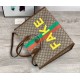 Replica Borsa tote grande con stampa 630353 marrone