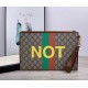 Replica Pochette con stampa 'Fake / Not' 636171