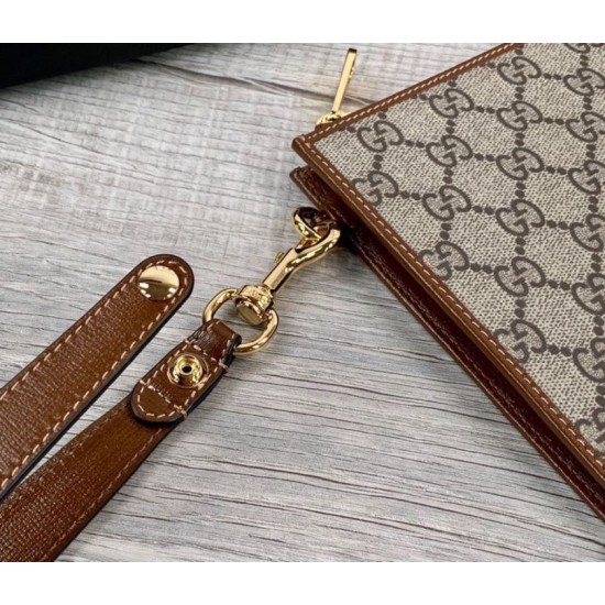 Replica Pochette con stampa 'Fake / Not' 636171