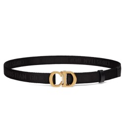 Replica Cintura in nylon a sella da donna Christian Dior nera