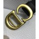 Replica Cintura in nylon a sella da donna Christian Dior nera