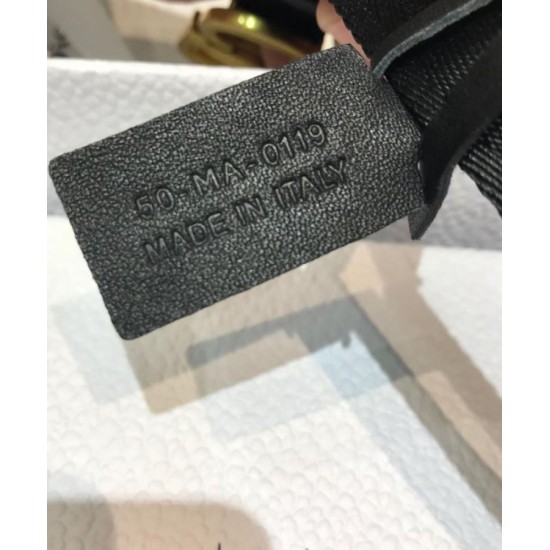Replica Cintura in nylon a sella da donna Christian Dior nera