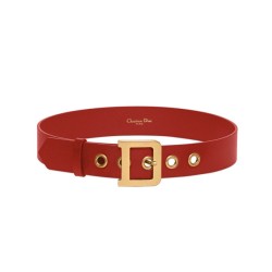 Replica Cintura Christian Dior da donna in pelle di vitello Diorquake rossa