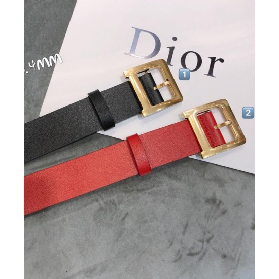 Replica Cintura Christian Dior da donna in pelle di vitello Diorquake rossa