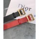 Replica Cintura Christian Dior da donna in pelle di vitello Diorquake rossa