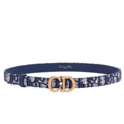 Replica Cintura Christian Dior Saddle Dior Oblique blu scuro