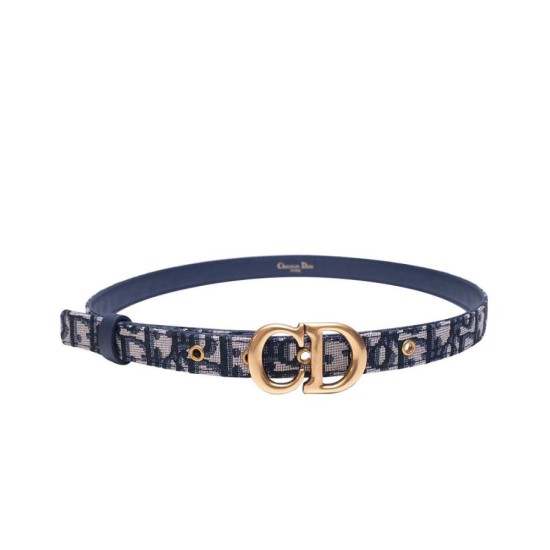 Replica Cintura Christian Dior Saddle Dior Oblique blu scuro