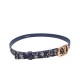 Replica Cintura Christian Dior Saddle Dior Oblique blu scuro