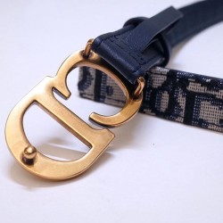 Replica Cintura Christian Dior Saddle Dior Oblique blu scuro