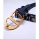 Replica Cintura Christian Dior Saddle Dior Oblique blu scuro