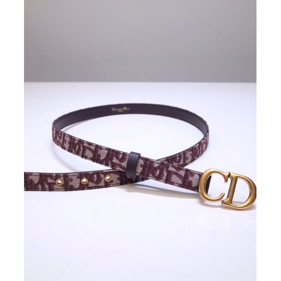 Replica Cintura Christian Dior Saddle Dior Oblique Rossa