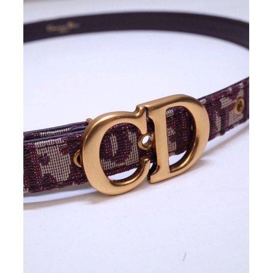 Replica Cintura Christian Dior Saddle Dior Oblique Rossa
