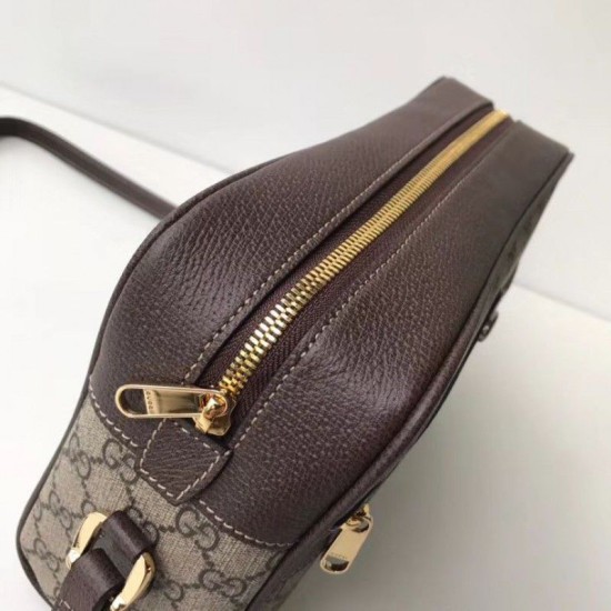 Replica Borsa a spalla piccola Ophidia GG Supreme 517080 Marrone