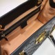 Replica Borsa a tracolla media con firma lucchetto 479197 nera